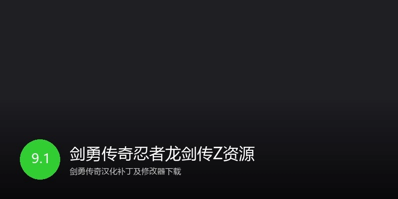 剑勇传奇忍者龙剑传Z资源