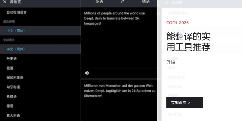 能翻译的实用工具推荐