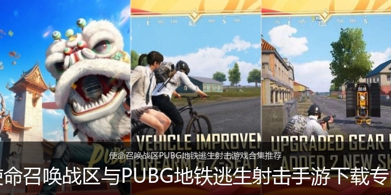 使命召唤战区与PUBG地铁逃生射击手游下载专区