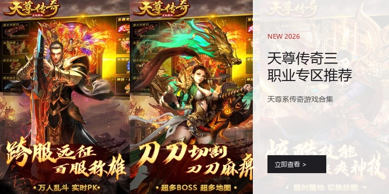 天尊传奇三职业专区推荐