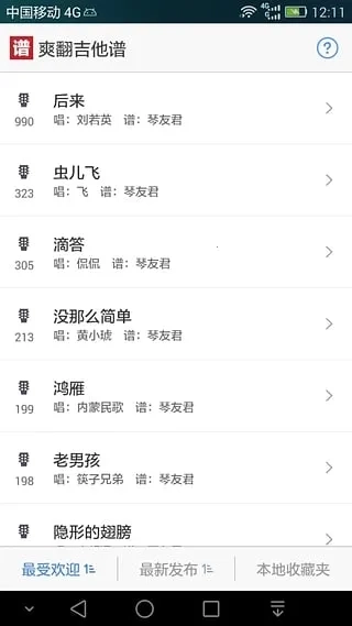 爽翻吉他谱最新版3