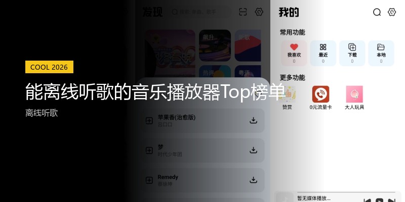 能离线听歌的音乐播放器Top榜单