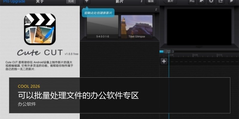 可以批量处理文件的办公软件专区