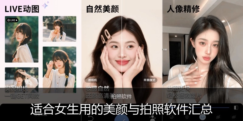 适合女生用的美颜与拍照软件汇总