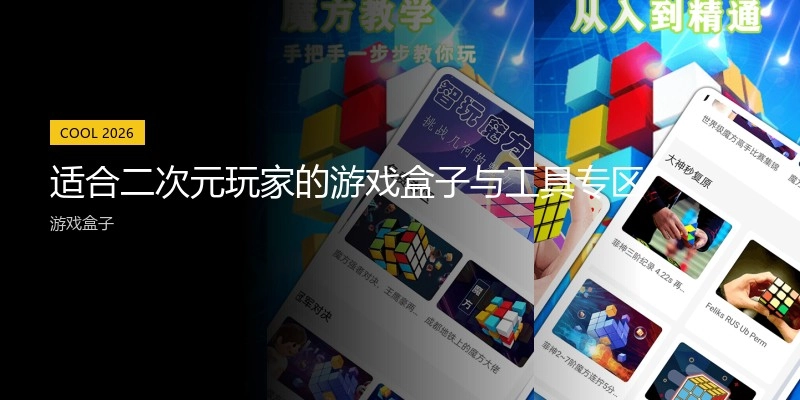 适合二次元玩家的游戏盒子与工具专区