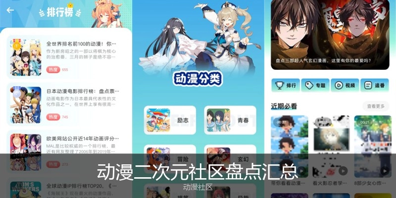动漫二次元社区盘点汇总