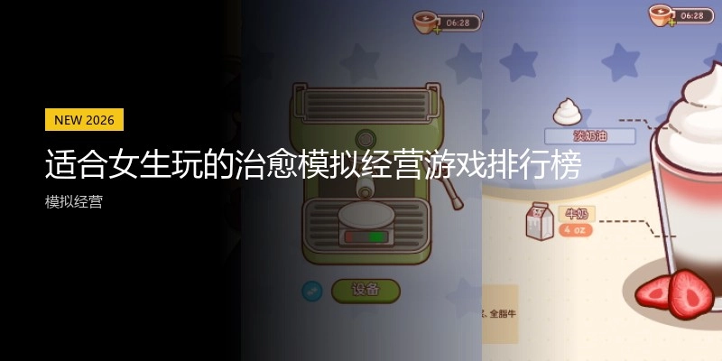 适合女生玩的治愈模拟经营游戏排行榜