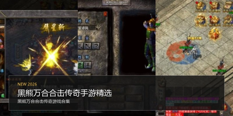 黑熊万合合击传奇手游精选