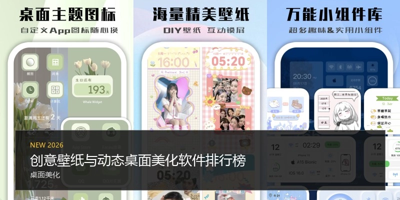 创意壁纸与动态桌面美化软件排行榜