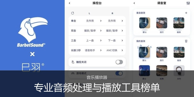 专业音频处理与播放工具榜单