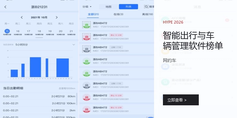 智能出行与车辆管理软件榜单