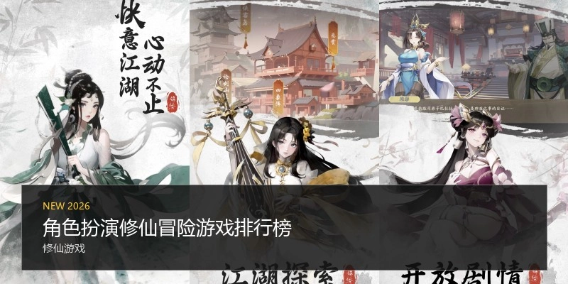 角色扮演修仙冒险游戏排行榜