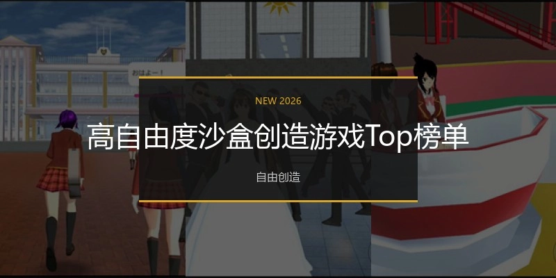 高自由度沙盒创造游戏Top榜单