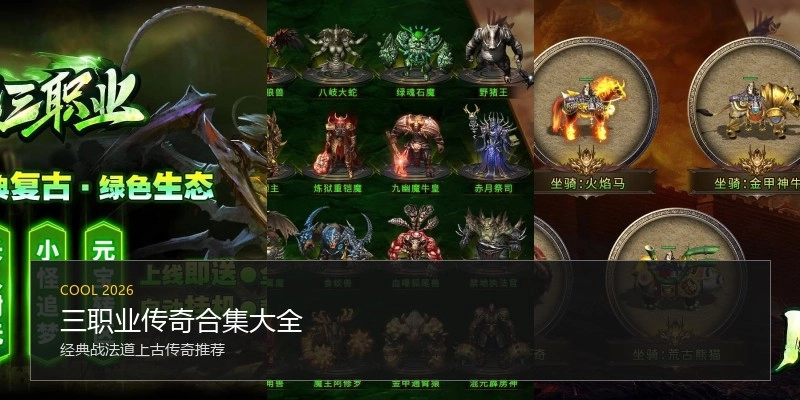 三职业传奇合集大全