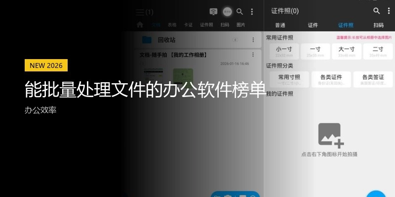 能批量处理文件的办公软件榜单