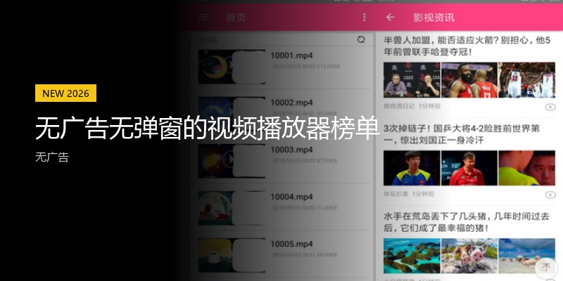无广告无弹窗的视频播放器榜单