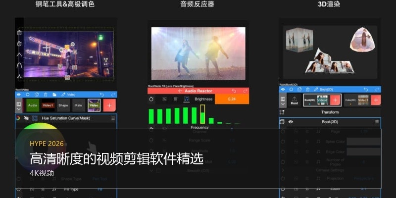 高清晰度的视频剪辑软件精选