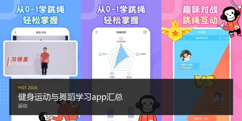 健身运动与舞蹈学习app汇总