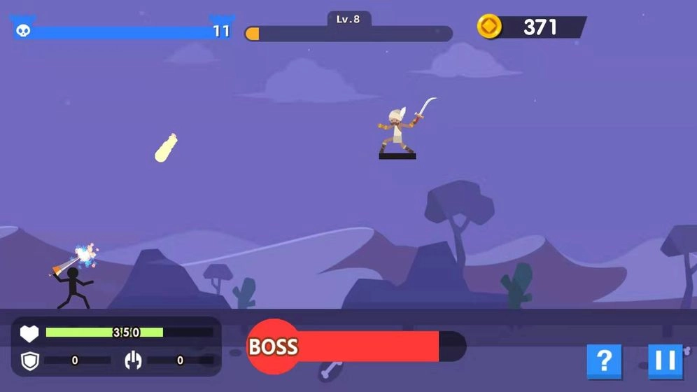 火柴人神射手BOSS战斗