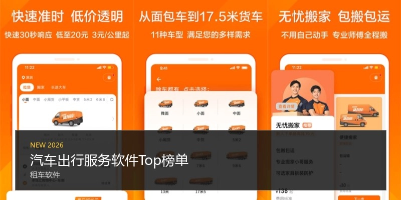 汽车出行服务软件Top榜单