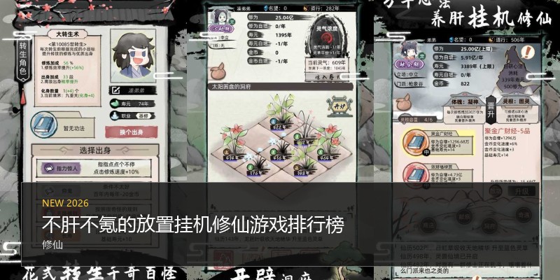 不肝不氪的放置挂机修仙游戏排行榜