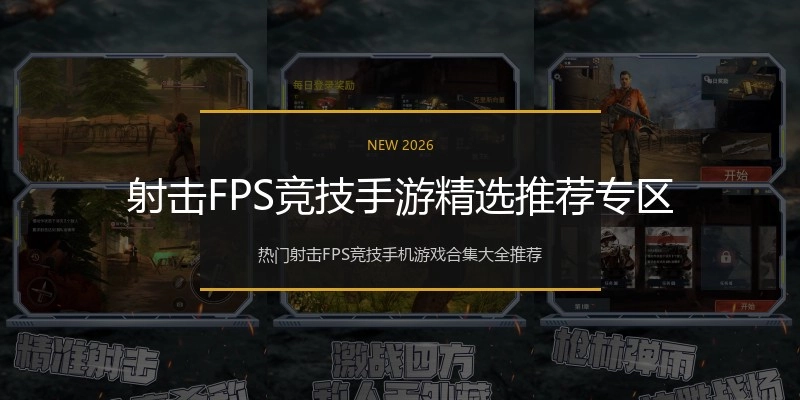 射击FPS竞技手游精选推荐专区