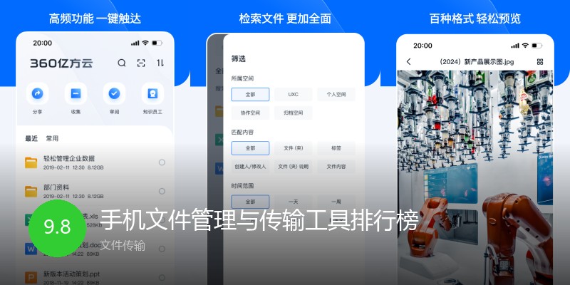手机文件管理与传输工具排行榜