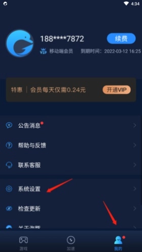 海豚加速器系统设置入口