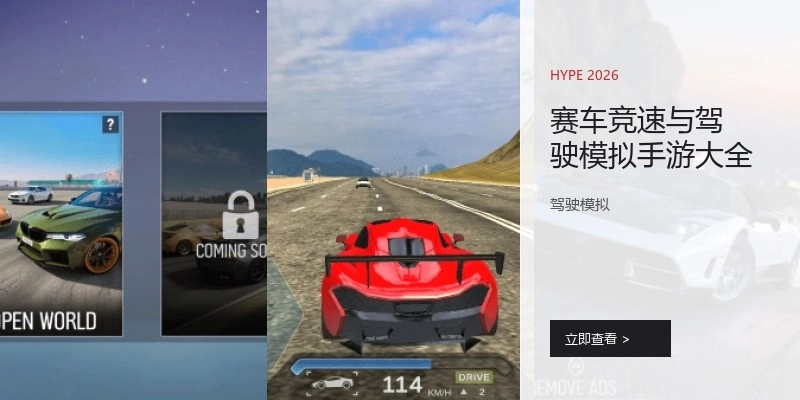 赛车竞速与驾驶模拟手游大全