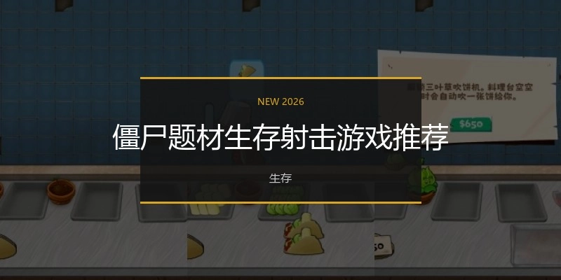 僵尸题材生存射击游戏推荐
