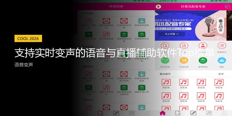 支持实时变声的语音与直播辅助软件Top榜单