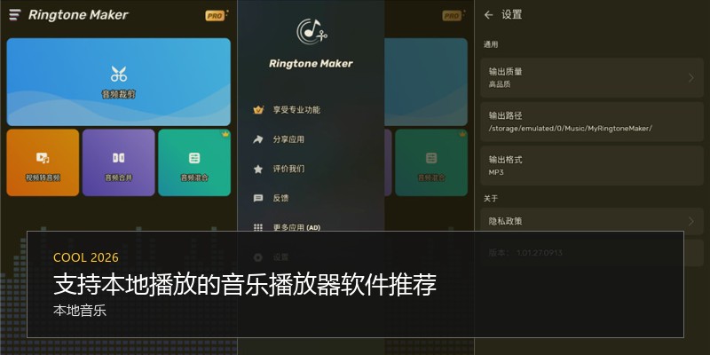 支持本地播放的音乐播放器软件推荐