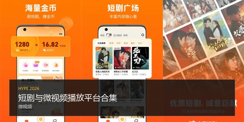短剧与微视频播放平台合集