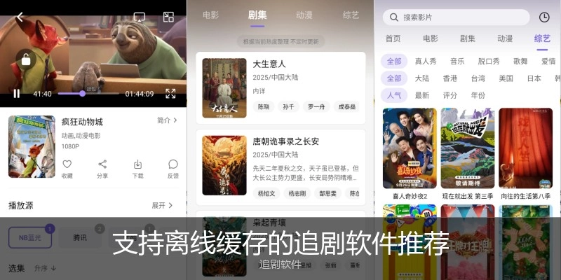 支持离线缓存的追剧软件推荐
