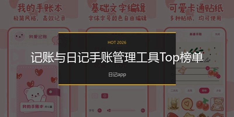 记账与日记手账管理工具Top榜单