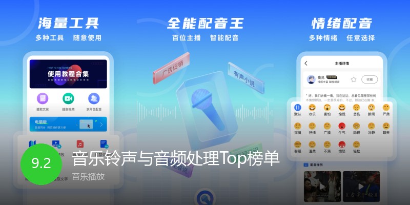 音乐铃声与音频处理Top榜单