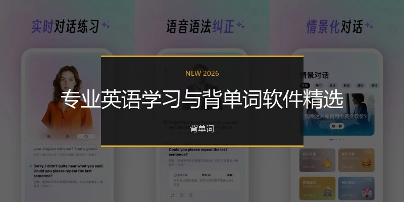 专业英语学习与背单词软件精选