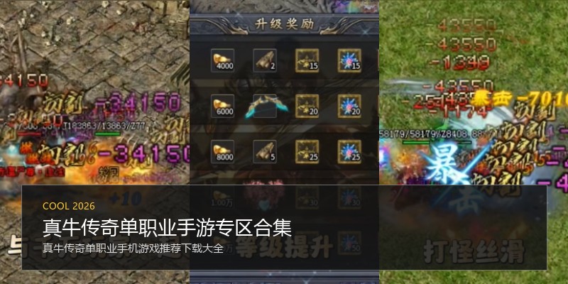 真牛传奇单职业手游专区合集