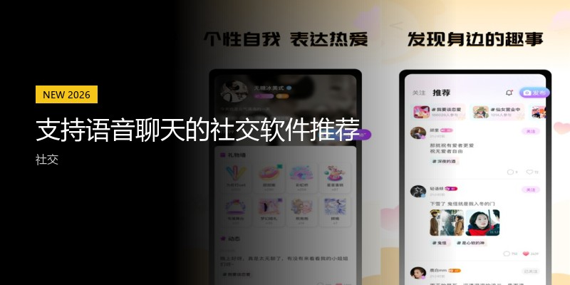 支持语音聊天的社交软件推荐