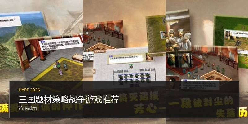 三国题材策略战争游戏推荐