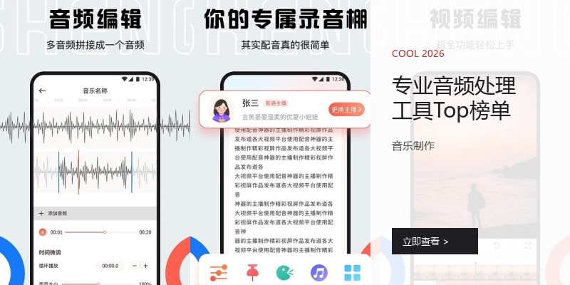 专业音频处理工具Top榜单
