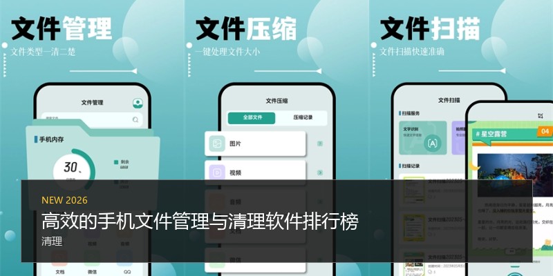 高效的手机文件管理与清理软件排行榜