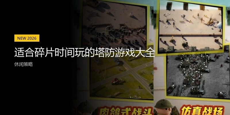 适合碎片时间玩的塔防游戏大全