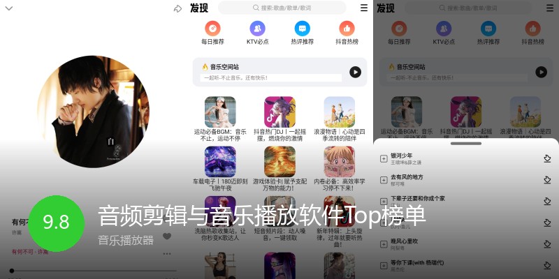 音频剪辑与音乐播放软件Top榜单