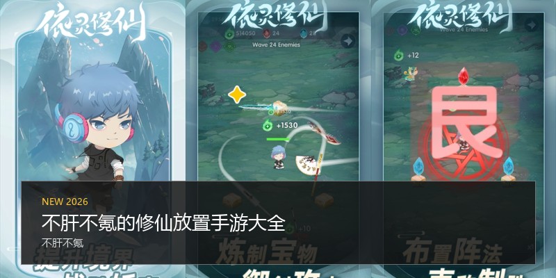 不肝不氪的修仙放置手游大全