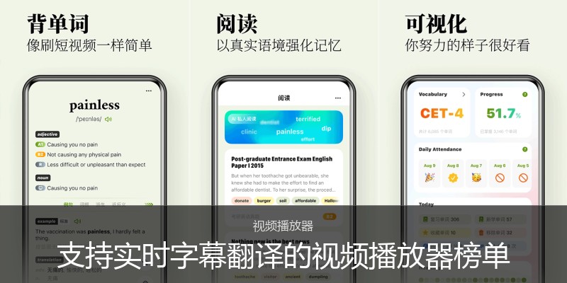支持实时字幕翻译的视频播放器榜单
