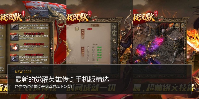 最新的觉醒英雄传奇手机版精选