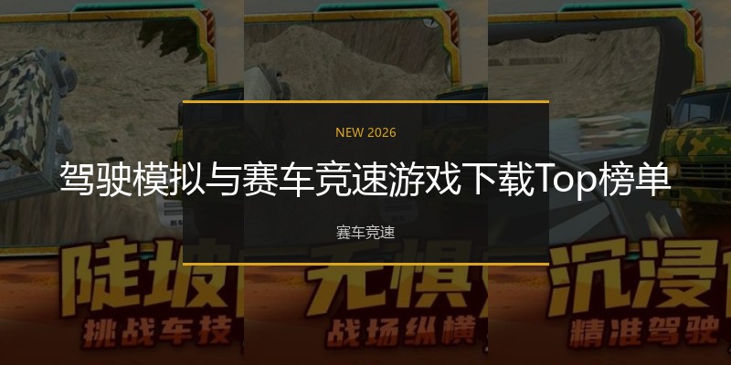 驾驶模拟与赛车竞速游戏下载Top榜单