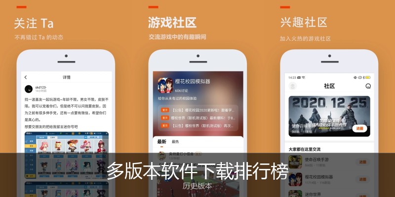 多版本软件下载排行榜