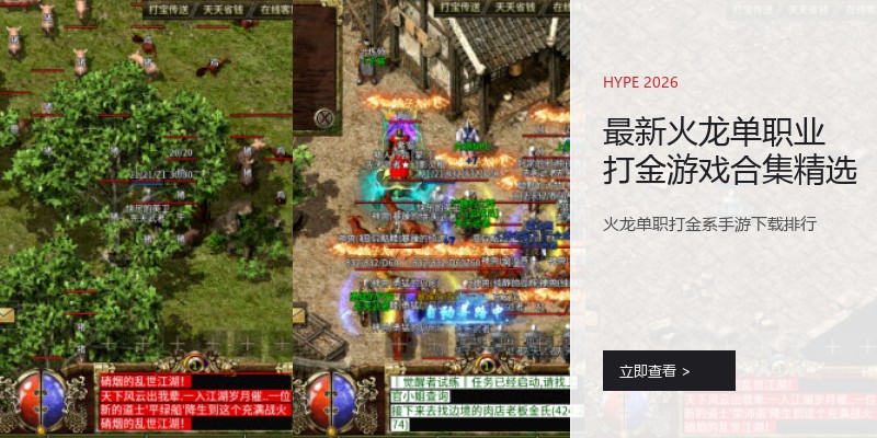 最新火龙单职业打金游戏合集精选